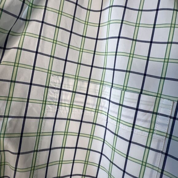 Peter Millar Shirt Top Men's XL CHECKERED 100% cotton Long Sleeve Pirate button - Picture 4 of 7